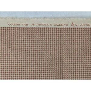 1.6 Yards Waverly Red White Check Country Fair Fabric 60" X  54"